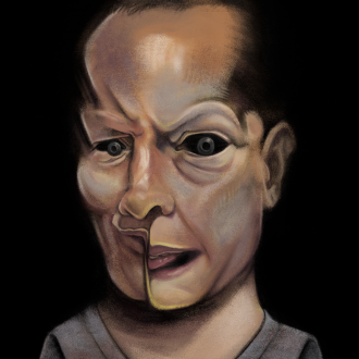 A self portrait, inspired by Francis Bacon